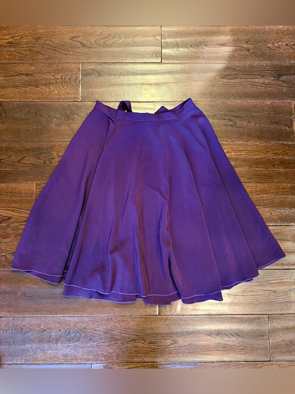 Ballet Purple Circle Skirt Size Medium Tie Waist Detail